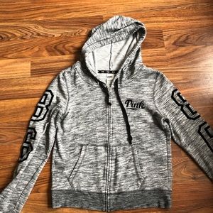 Pink full zip hoodie